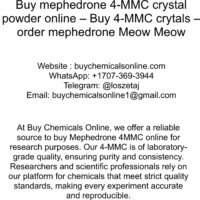 WhatsApp us at : +1707-369-3944. Buy mephedrone 4-MMC crystal powder online
