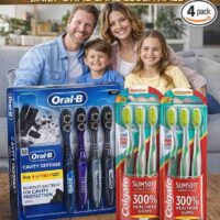 Oral-B & Colgate Toothbrush Family Pack – Daily Oral Care Essentials (USA)