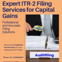 Expert ITR-2 Filing Services for Capital Gains – AuditFiling